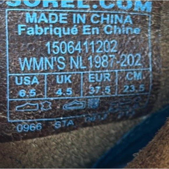 Sorel Joan Of Arctic Tan Wedged Boots Size 6.5 - Picture 7 of 7